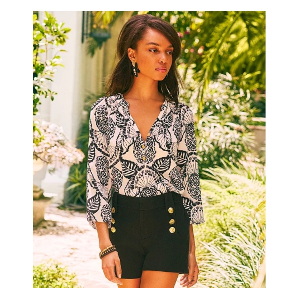 Lilly Pulitzer Elsa Top - Coconut Pineapple Princess Allover size XXL